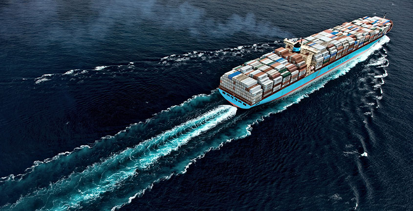 Maersk cargo ship