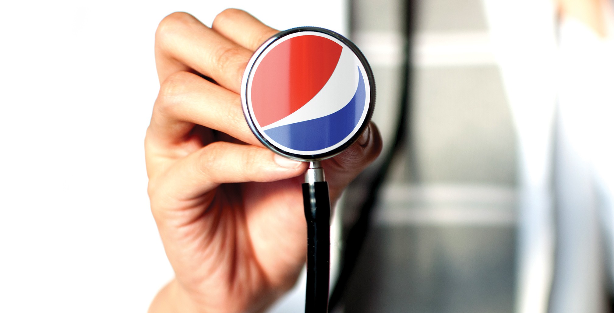 A stethoscope with the Pepsi logo