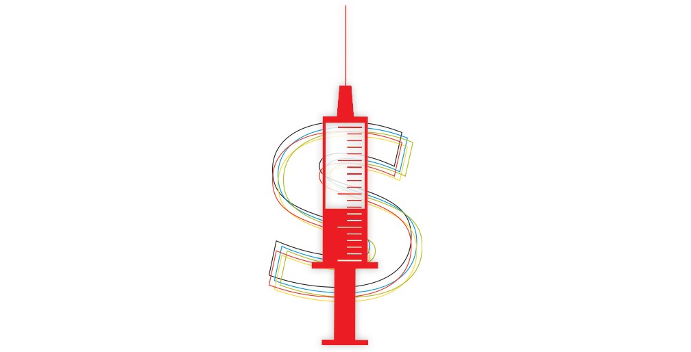 Syringe And Dollar Sign