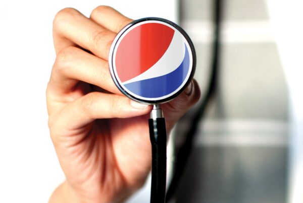 A stethoscope with the Pepsi logo